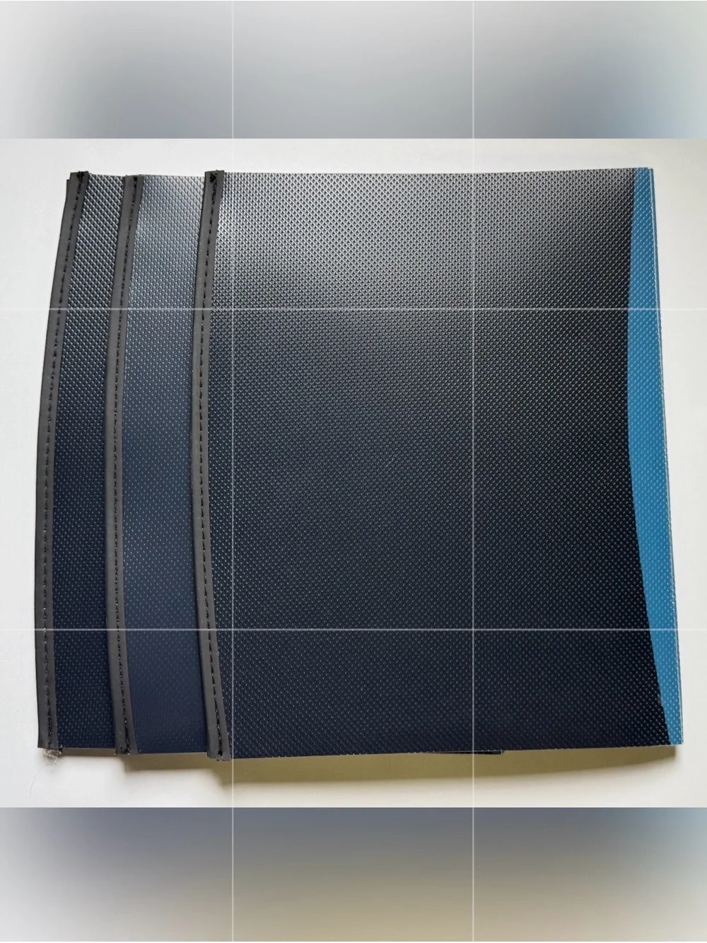 GBC Designer Pocket Folder - Black with Blue Trim, 21511S, 3 Pack